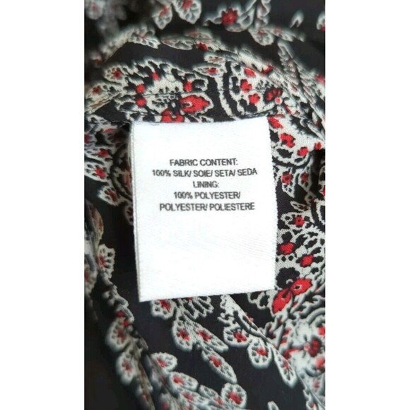 DEREK LAM 10 CROSBY Smocked Silk Floral Print Long Sleeve Mini Dress Sheer NWT 4 - Picture 11 of 11